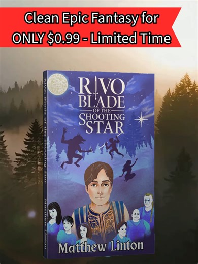 Get Rivo today for ONLY $0.99! This is a limited time deal. If you like clean action and adventure fantasy, I think you'll love Rivo. get your copy at books2read.com/Rivo #yafantasy #cleanreads #actionandadventure #booktokbooks #indiefantasybooks
