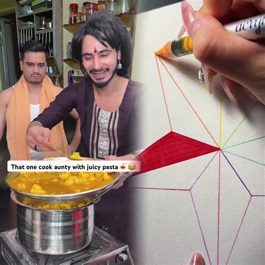 That one cook aunty with juicy pasta🍝😂 Chimkandi