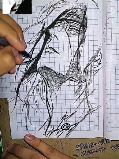 Dibujando a Itachi Uchiha: Fácil Tutorial Artístico