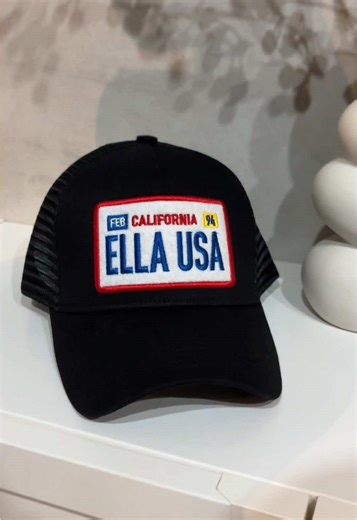 Limited Edition Black Trucker Cap by Ella USA