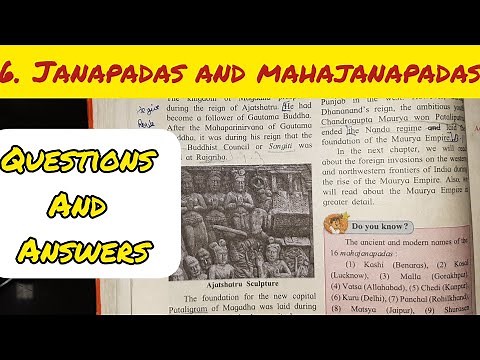 6. JANAPADAS AND MAHAJANAPADAS QUESTIONS AND ANSWERS - HISTORY CLASS 6 CHAPTER 6 - MAHARASHTRA BOARD