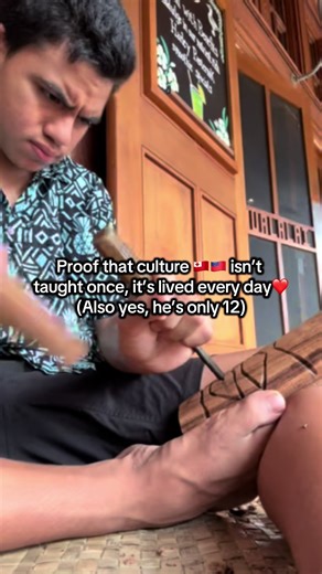 Mastering Tiki Carving at 12 Years Old