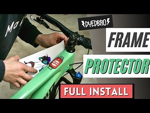 DYEDBRO on Megatower - How to install a MTB Frame Protector