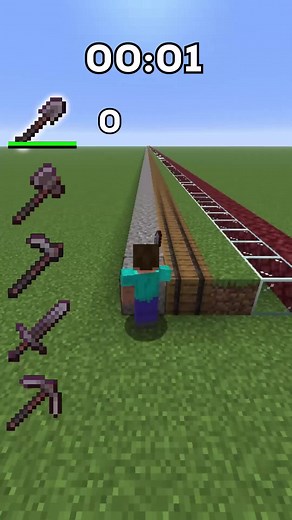 All Netherite Tools Durability Run | Minecraft