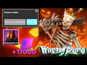 World Zero (OCTOBER) CODES *UPDATE!* ALL NEW ROBLOX World Zero CODES!