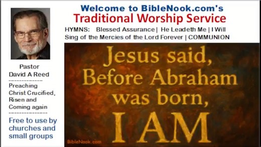 Traditional Baptist worship service with favorite old hymns and Bible message on, Jesus said, "Before Abraham was born, I AM." | Bible Nook | Facebook