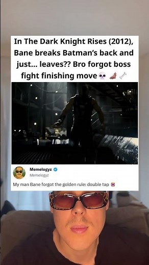 In The Dark Knight Rises (2012), Bane breaks Batman’s back and just… leaves?