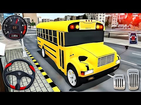 School Bus Simulator Driving | Coach Bus Realistic Driving & New Multiplayer Mode - Android GamePlay