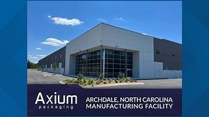 Axium Packaging opens first NC manufacturing plant