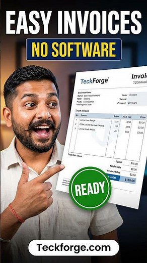 Create an Invoice in Seconds! 😱 No Complicated Software #invoice #invoicesoftware #invoices #free