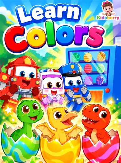 🥚🦕 Let's learn colors with Kidsberry! 🌈 Join our friendly rescue robots as they discover colorful dinosaur eggs and meet adorable baby dinosaurs! Learn red, yellow, green, and more through a fun-filled adventure! 🚒🚑🚓✨ #Kidsberry #nurseryrhymes #kidssong #การ์ตูนเด็ก #cartoon