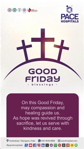 Good Friday 2026 | Blessed Good Friday Wishes from PACE Hospitals #goodfriday