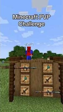 Minecraft PVP Challenge #shorts #minecraft