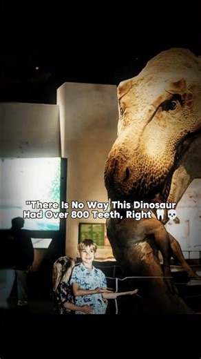 The 800-Toothed Dinosaur with a Built-in Toothbrush! 🤯#prehistoric #prehistoricanimals #dinosaur