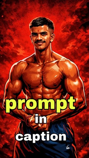 Samarth Jade on Instagram: "Trend...👇 . . . "Create a cinematic digital illustration of the person in the reference photo. Maintain the exact face, identity, hairstyle, expression, skin tone, and pose with zero distortion. Transform the entire scene into a deep red high-contrast Tamil gangster movie poster style. Replace the background with red gradients, smoky atmosphere, and subtle textures. Add bold comic-book shading, thick outlines, strong black shadows, and glossy highlights on the skin a