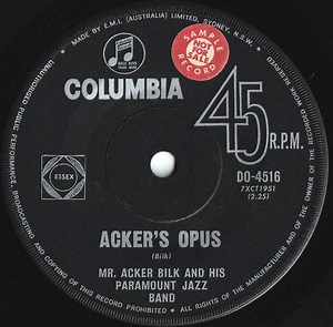 Acker Bilk And His Paramount Jazz Band - Acker's Opus