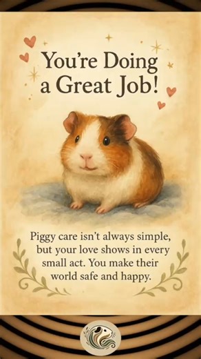 Being a guinea pig parent isn’t always easy, but every little act of care—fresh hay, clean bedding, gentle hands, and quiet bonding—shows your love. This uplifting guide reminds you that your pigs thrive because of YOU.#guineapigs #guineapigsofinsta #CavyWhisperer #AdoptDontShop #cuteanimals #guineapiglove #piggies #guineapigcare #GuineaPigLife #cute #piggy #pets | The Cavy Whisperer