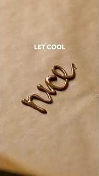 HOW TO MAKE CHOCOLATE LETTERS?