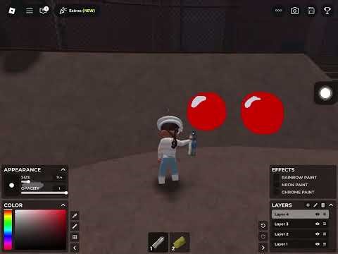 Drawing a cherry in spray paint | Roblox trend ❣️🍒