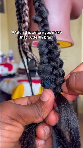 Tutorial on butterfly braid beginners friendly #tutorial #braids #hairstyle