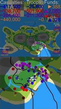 War Of Dots - Trying Out My Most Recent Map Against The Computer #warofdots #map #gaming #fun #game