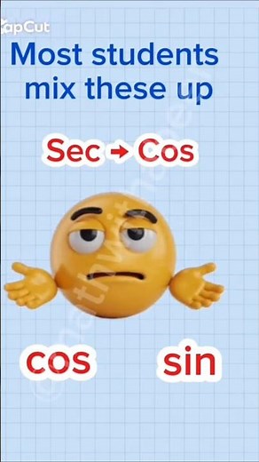 Quick trick: Sec is 1/cos, csc is 1/sin—opposite letters make it easy!