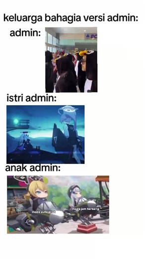 Keluarga Bahagia versi Admin dalam Blue Archive