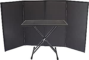 DJ Booth DJ Facade DJ Table Adjustable Height Mixer Stand DJ Workstation