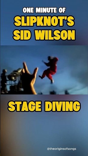 One Minute of Slipknot’s Sid Wilson STAGE DIVING! 🤘🔥 #slipknot #musicshorts #shorts