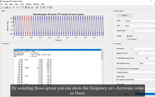 Total Harmonic Distortion MATLAB Simulink, FFT Analysis in MATLAB Simulink