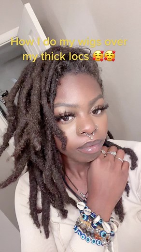 Styling Thick Locs with a Jumbo Loc Wig Tutorial