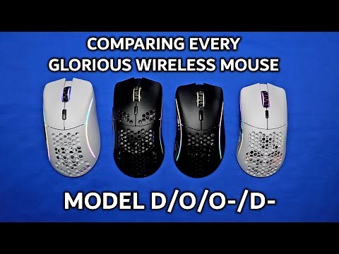 Glorious Wireless Mice Physical Comparison! All the Models!