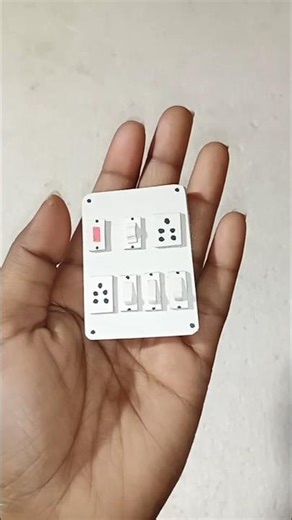 how to make a mini switch board with cardboard