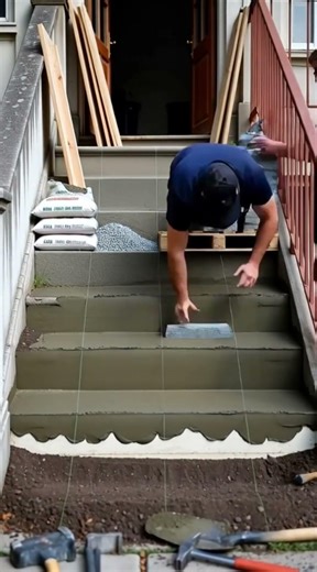 Old Outdoor Steps → Perfect Stone Stair Run 🪨✨