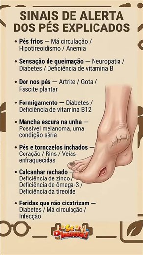 EXPLICANDO OS ALERTAS DOS PÉS
