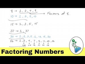How to Factor Numbers in Algebra