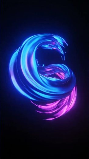 Abstract Generative Motion — Blue Spiral Convergence