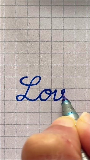 Love in Cursive handwriting