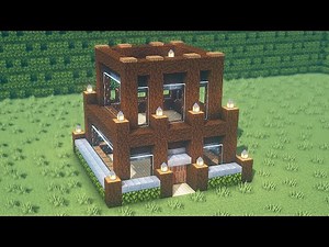 Minecraft: How To Build a Beautiful House (Dark Oak House) Tutorials [#15] | 마인크래프트 건축, 돌 요새