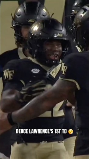The first of many for Duce Lawrence 😄 #wakeforest #football #accfootball #collegefootball #sports