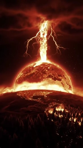 Blood Sun Apocalypse: Earth’s Fiery End #BloodSun #SolarFlare #RedSky #FieryApocalypse #Cataclysm | Natural Disaster