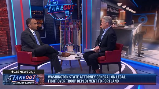 "I've been to war. I served in Iraq in a war torn place. Portland is very, very far from that...And so the president was lying." - AG Nick Brown Check out the full conversation on The Takeout with Major Garrett, where AG Brown breaks down the facts on the ground vs. the rhetoric from the White House on Portland. https://www.cbsnews.com/video/what-led-letitia-james-fraud-charges-not-guilty-plea/ | Washington State Attorney General
