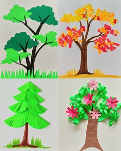 642K views · 6.5K reactions | DIY Simple cute tree Crafts #kids #diy #craft #artwork | Craftmerint | Facebook