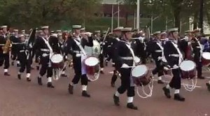 The Massed Bands of The Sea Cadets marches down The Mall towards Buckingham Palace | Sea Cadets