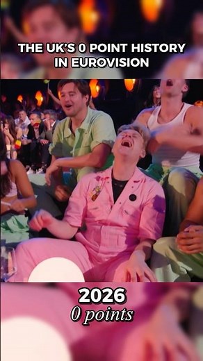 🇬🇧 It’s not a trend it’s a tradition - 0 points for the UK at Eurovision 🫠 #eurovision #esc2026