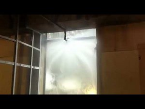 Sprinkler at Glass Window