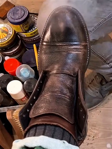 Relaxing ASMR Shoe Shine Experience