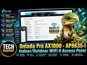 How to Setup and Install TP Link Omada Pro AX1800 Indoor Outdoor WiFi 6 Access Point - AP8635-I