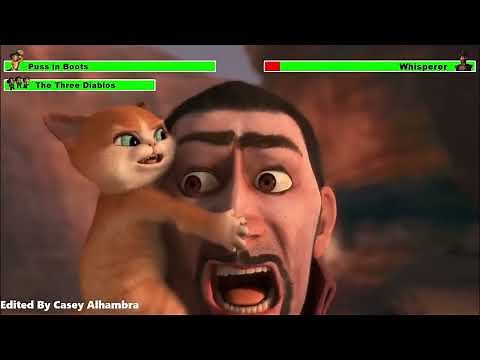 Puss in Boots: The Three Diablos (2012) Final Battle with healthbars (200K Subscribers Special)
