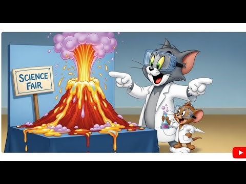 Tom and Jerry at the School Science Fair | A Fun Learning Adventure